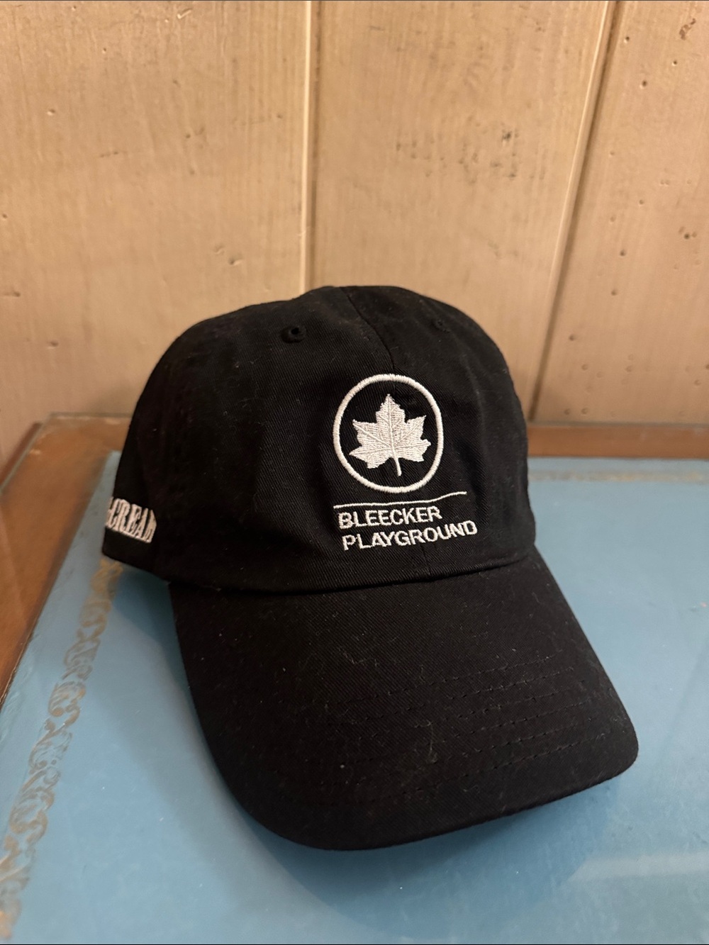 Black Baseball Hat with Maple Logo